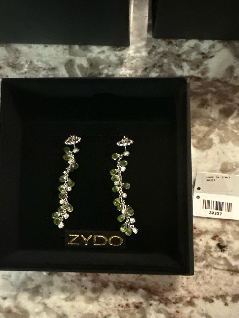 Zydo 18K Peridot & Diamond Drop Earrings